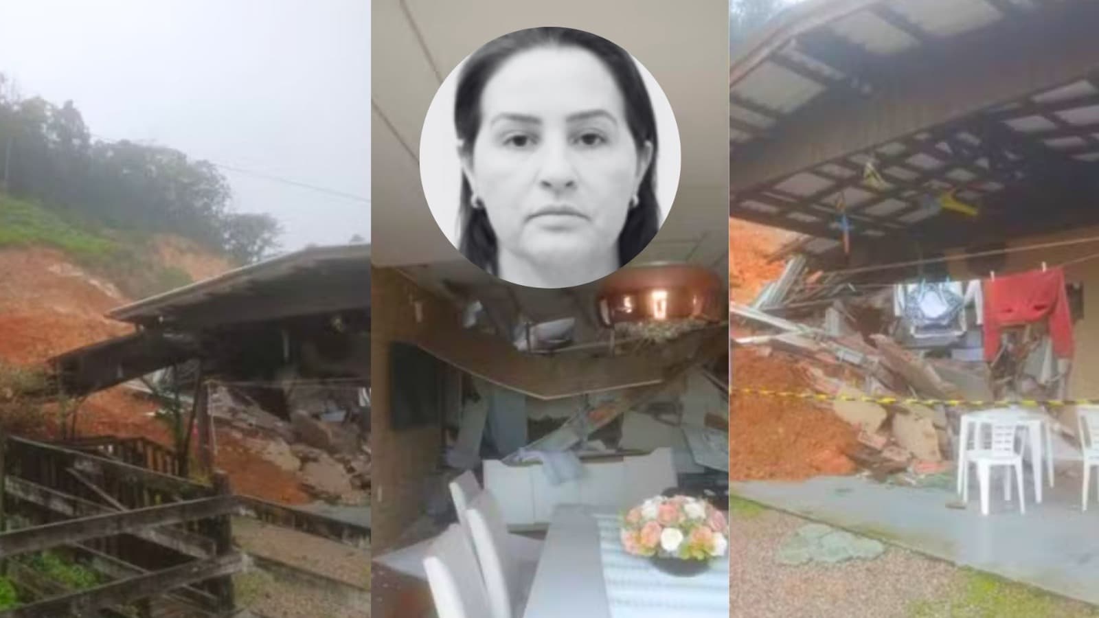 Pai em pânico, mãe morta e filha de 10 anos na UTI: primeira tragédia do El Niño em SC destrói casa na Grande Florianópolis