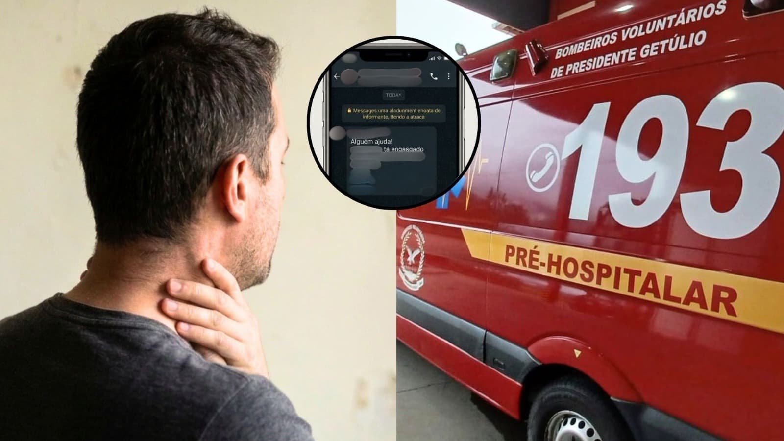 Homem fica sem ar: o detalhe no WhatsApp que salvou o almoço de família de terminar em tragédia em SC