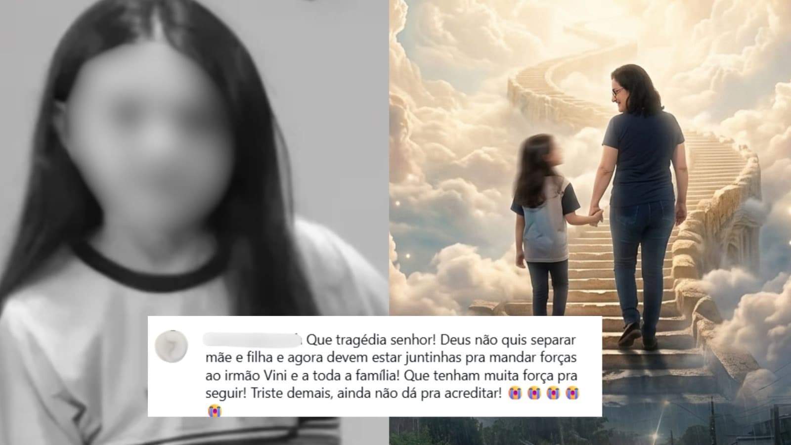 “No céu com a mamãe”: após deslizamento, menina de 10 anos morre em UTI na Grande Florianópolis