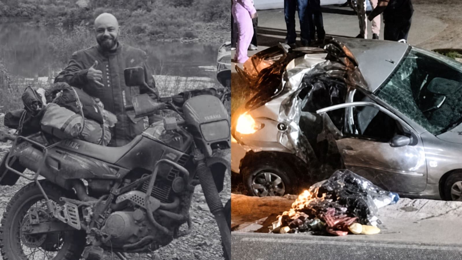 “Baita mecânico”: motociclista de 39 anos morre após ser arremessado em acidente com carro no Sul de SC