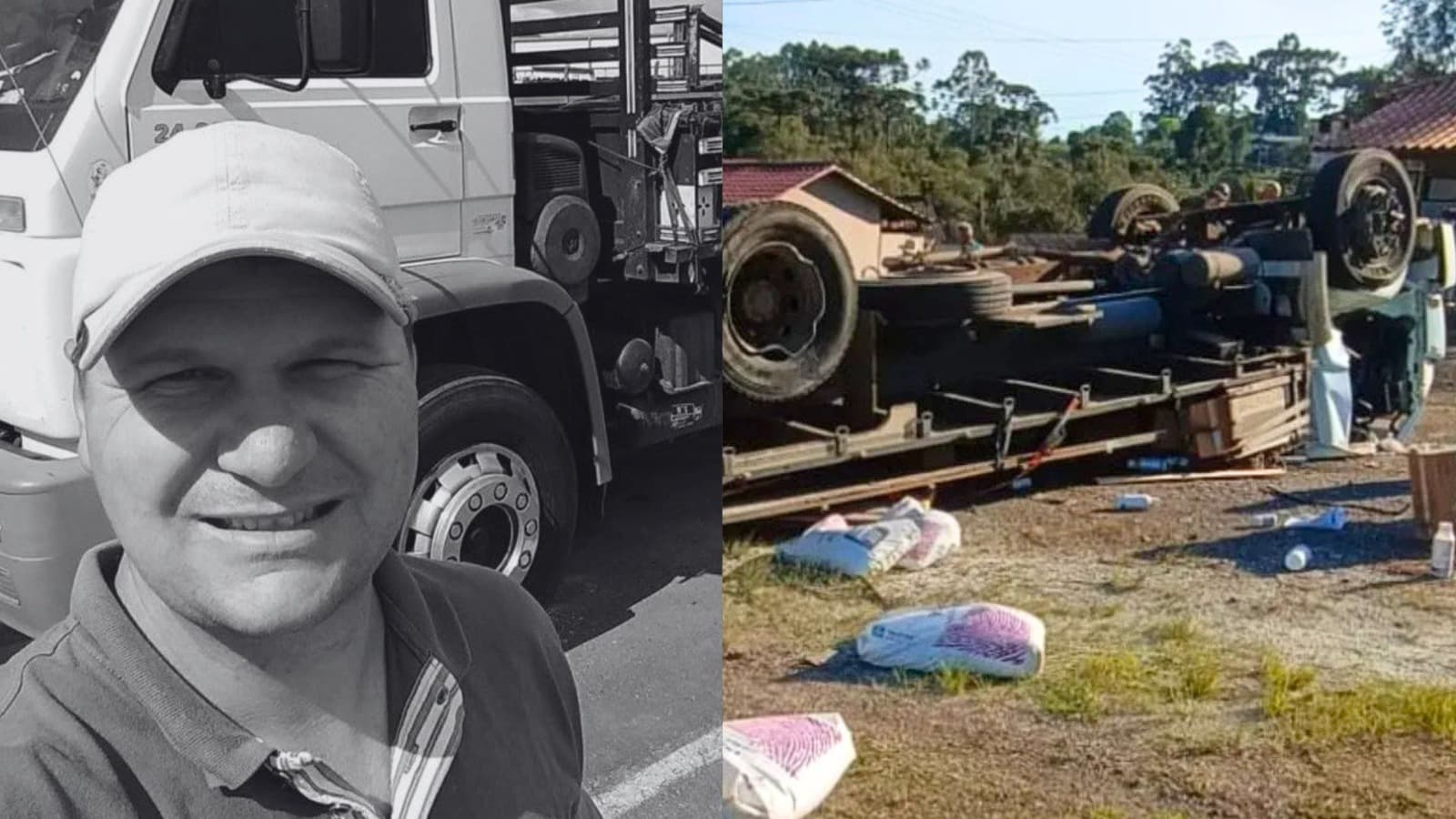 Tragédia na BR-116: caminhoneiro de 40 anos morre em tombamento e gera forte comoção em SC