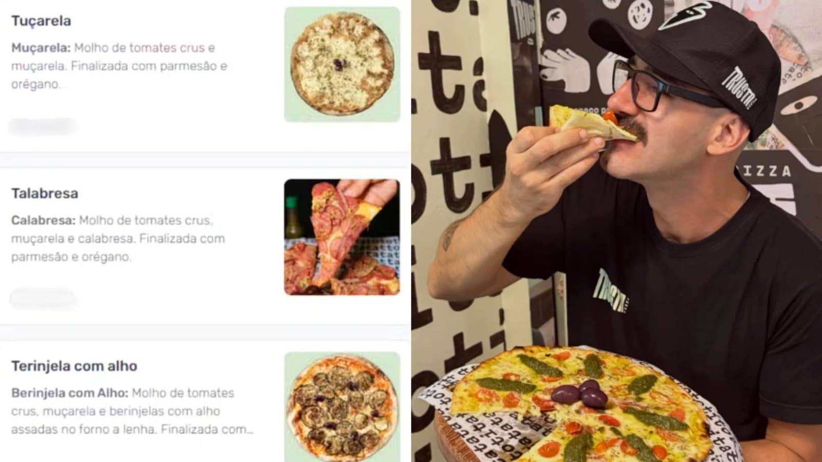 De “Targherita” a “Trócolis”: Pizzaria de Florianópolis viraliza com cardápio onde todos os sabores começam com “T”