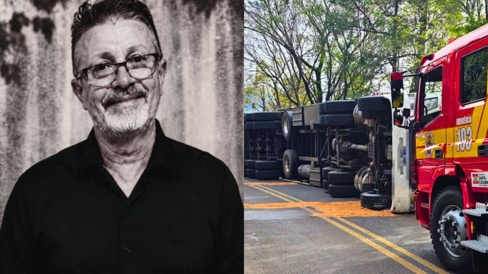 “Não dá para acreditar”: identificado motorista de 61 anos que morreu em acidente com caminhão em SC