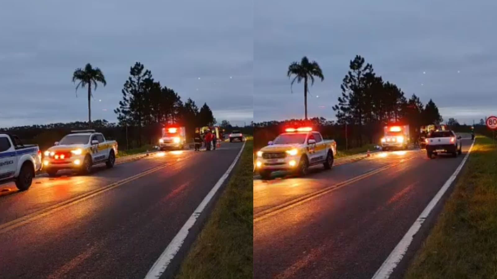 Homem morre atropelado na SC-415, em Balneário Barra do Sul; motorista achou que tinha atingido um animal