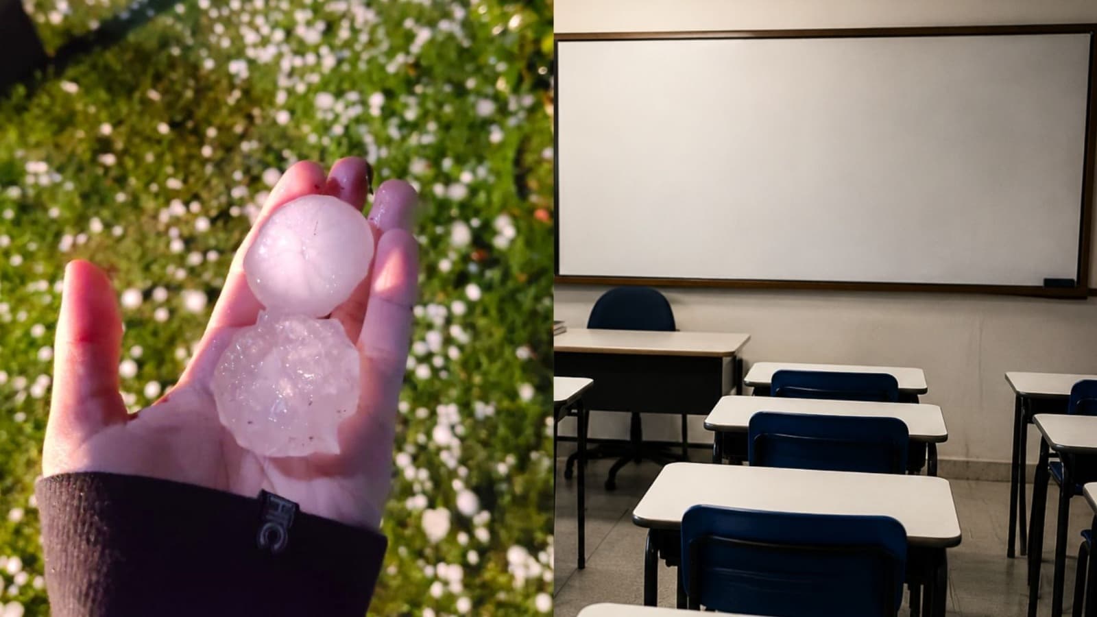 Granizo em Florianópolis: aulas são suspensas em 27 escolas e creches do Norte da Ilha nesta segunda-feira