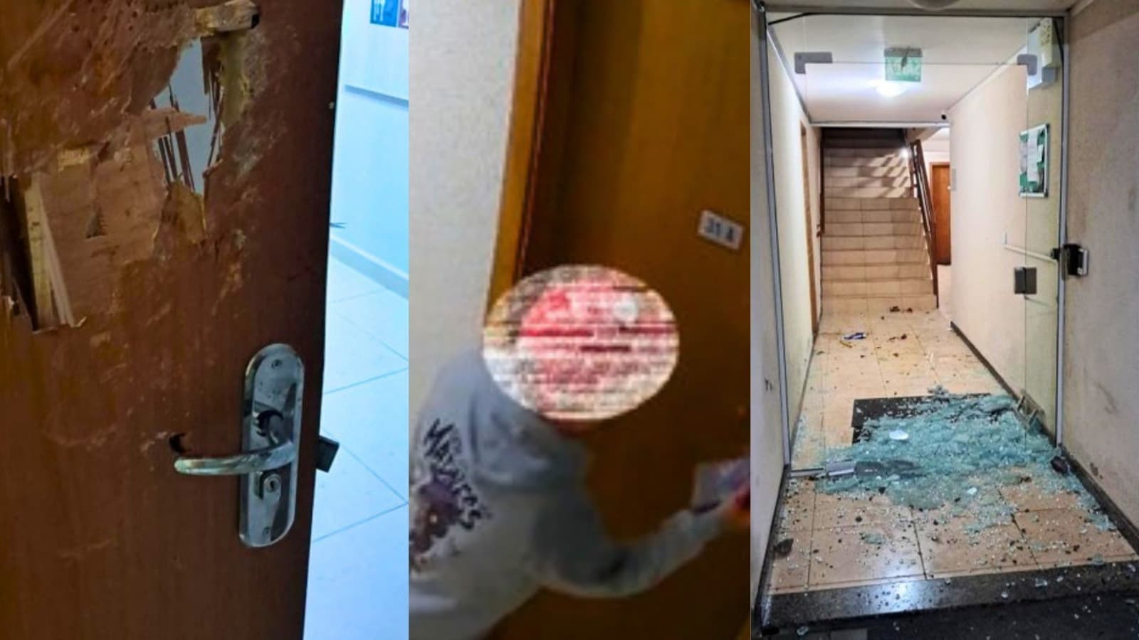 Mulheres têm madrugada de horror, após homem usar bloco de concreto para arrombar apartamento em SC