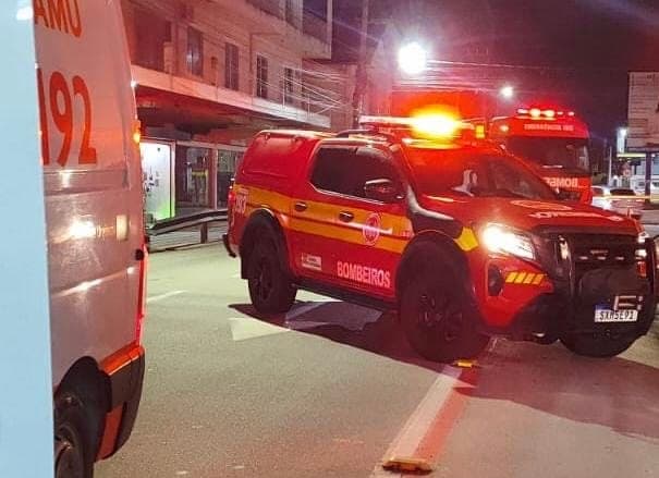 Motociclista fica gravemente ferido após queda de moto em Gaspar