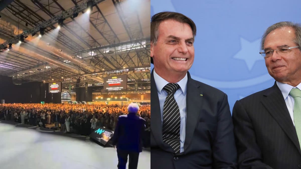Ex-ministro da Economia de Bolsonaro é ovacionado de pé por plateia lotada em Balneário Camboriú