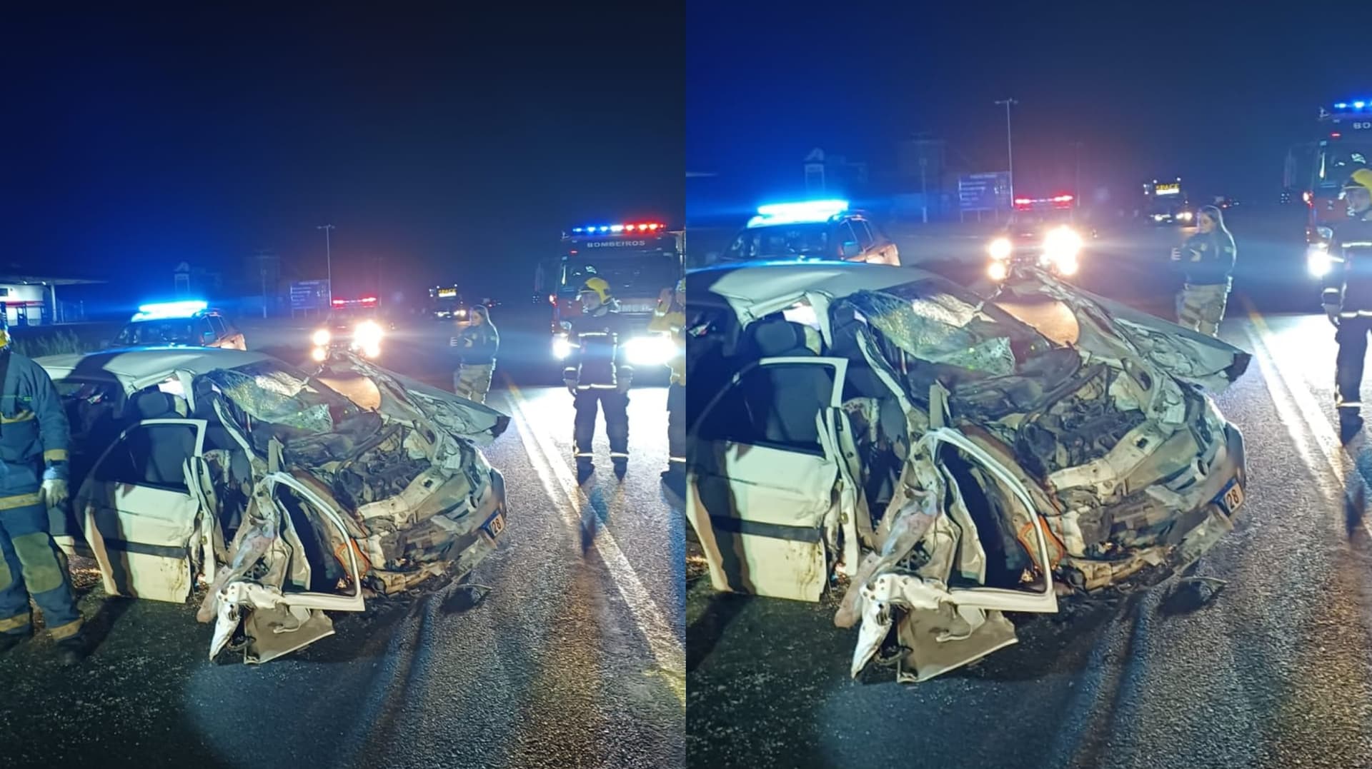 Bebê de quatro meses sofre suspeita de fratura no crânio em acidente na BR-470