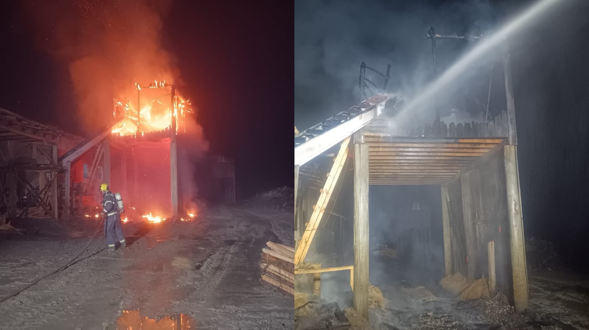 Incêndio destrói silo de serragem em madeireira e causa prejuízo de R$ 30 mil