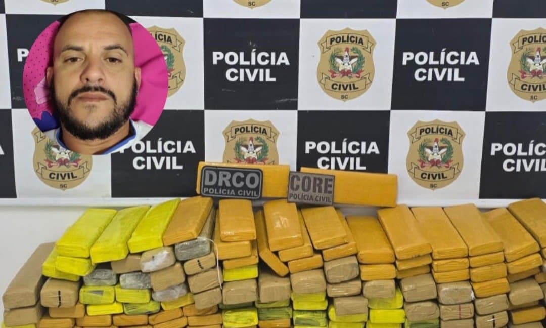 “Zeca Urubu” do CV: criminoso do Pará é preso com mais de 200 kg de maconha em Palhoça