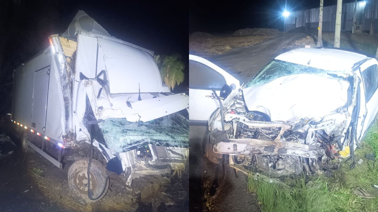 Colisão frontal entre carro e caminhão tira a vida de motorista de 33 anos, na BR-470, no Alto Vale