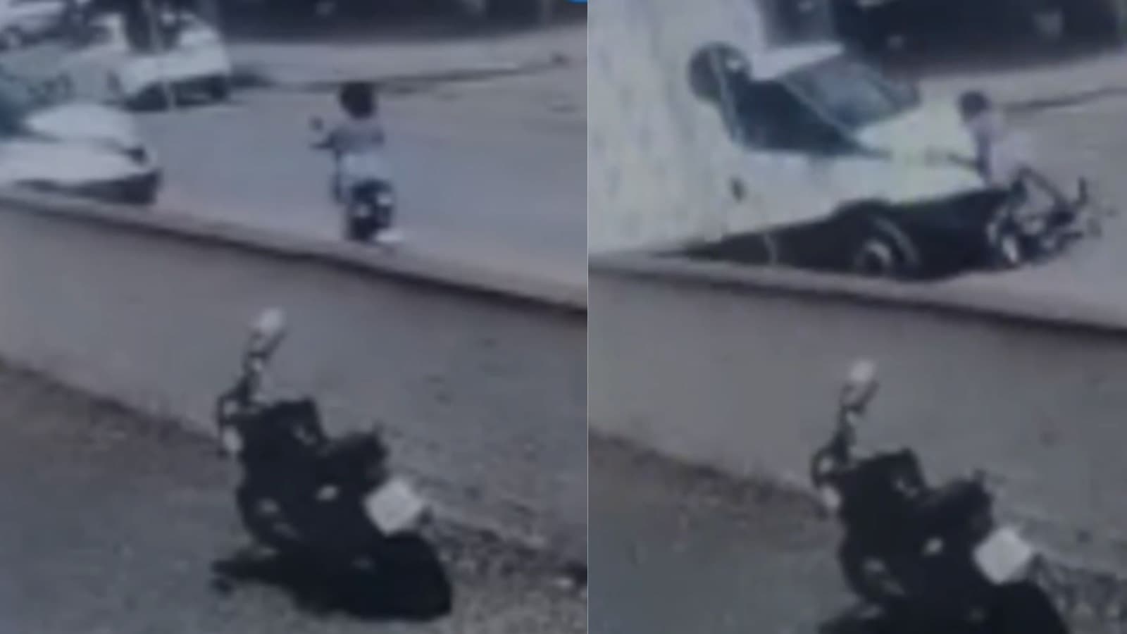 Quem errou? Caminhão e autopropelido colidem em cruzamento em Joinville