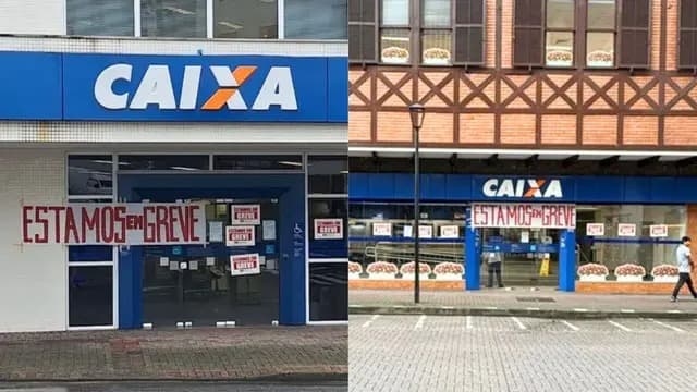 Greve da Caixa continua em SC: 68% dos bancários rejeitam proposta e paralisação deve parar na Justiça