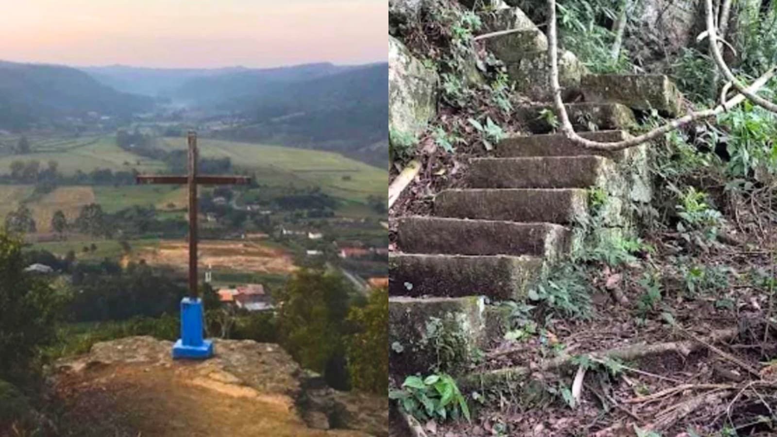 Pai e filha de 4 anos “nasceram de novo” após despencarem de trilha de 20 metros em SC