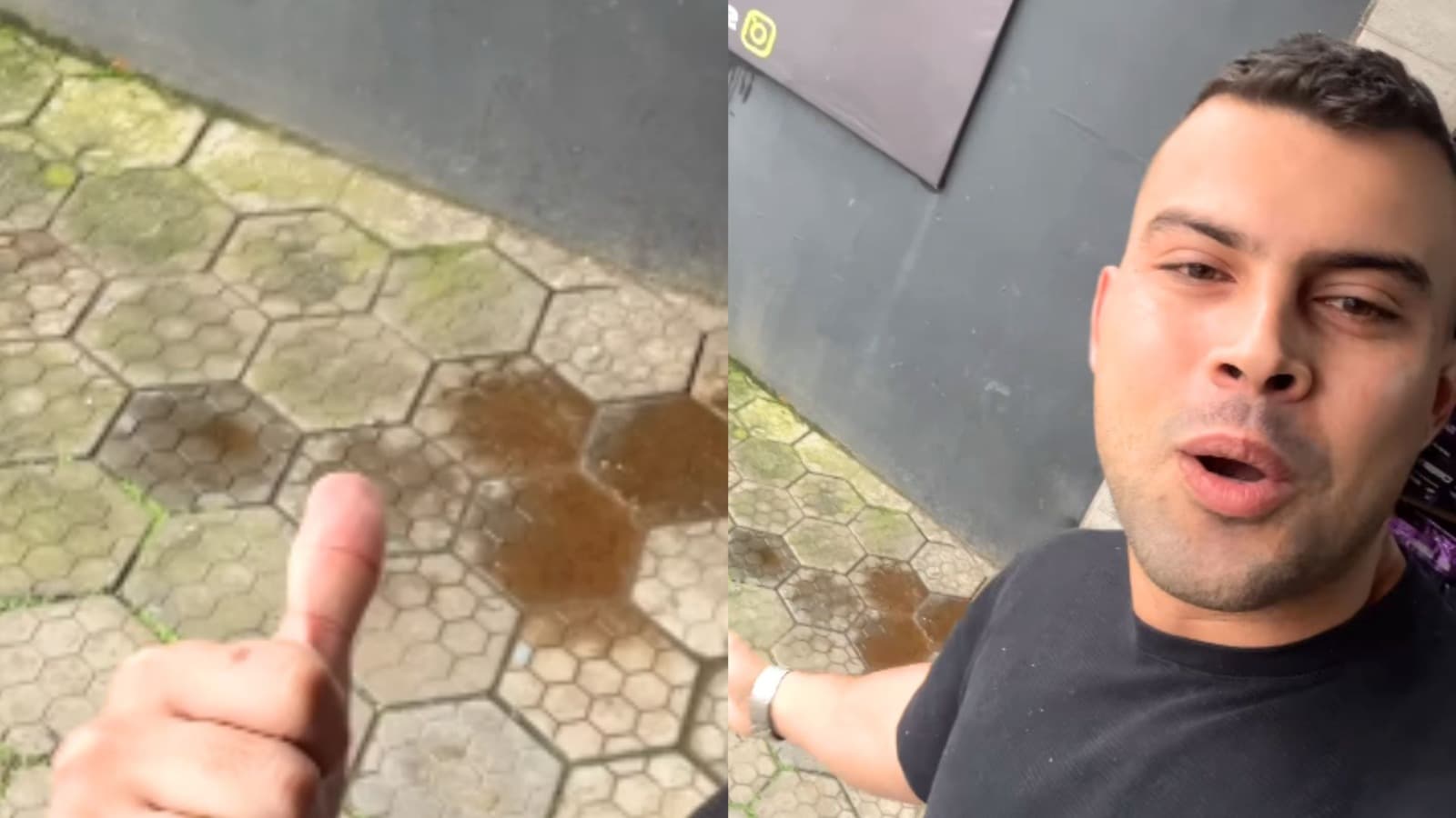 Empresário de SC encontra “sanitário” na porta da loja: “Ter que limpar merda de vagabundo”