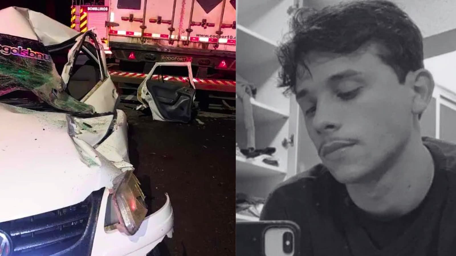 “Sempre feliz”: jovem morre após bater carro contra caminhão estacionado em Blumenau
