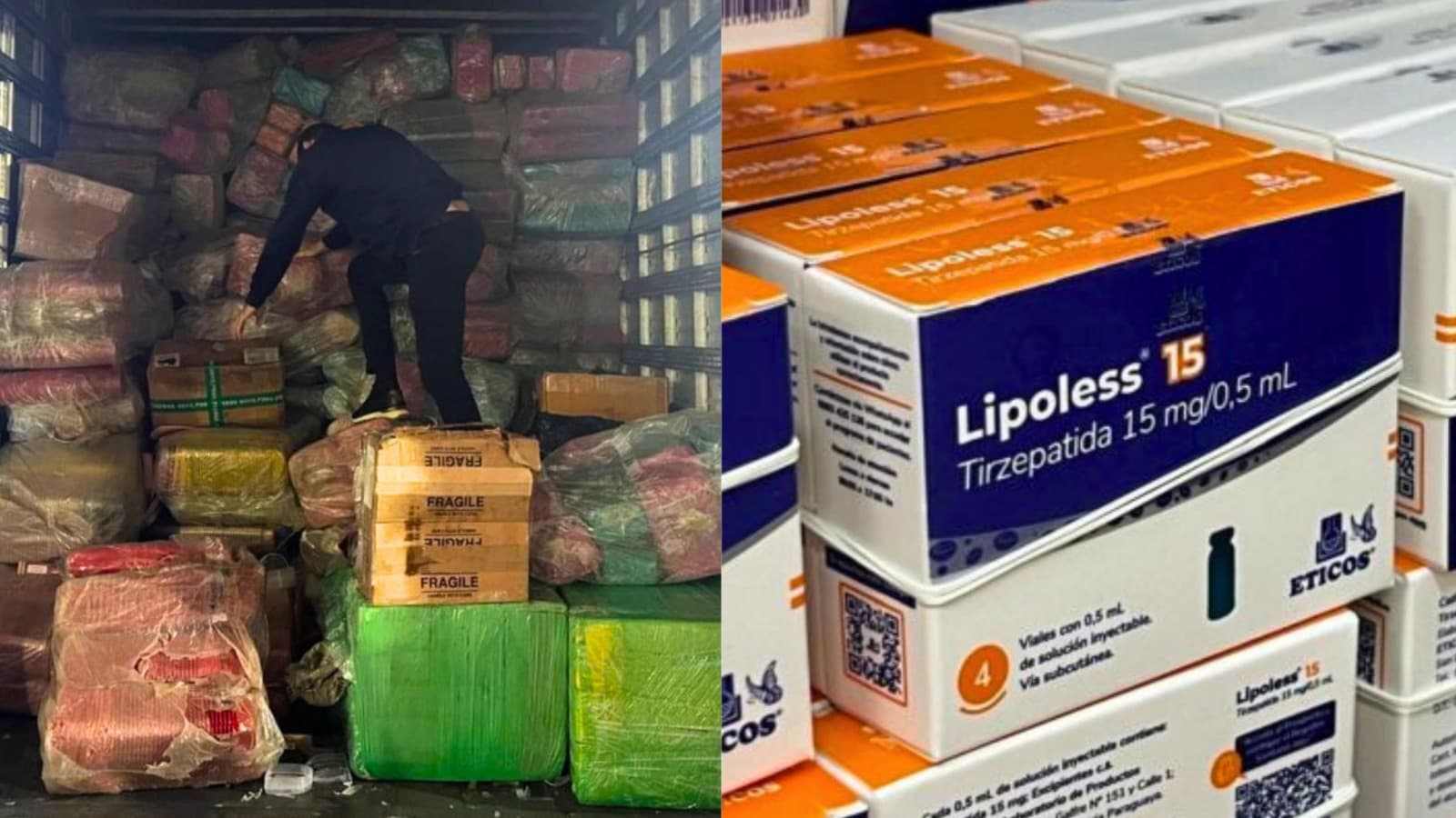 Drogas em goma, smartphones e hormônios: a “carga de potes” que escondia quase R$ 13 mi em SC