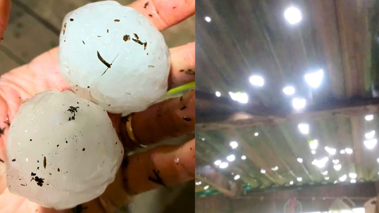 Granizo do tamanho de “ovos” e vendaval destroem telhados e deixam caos em SC; 3 cidades decretam emergência