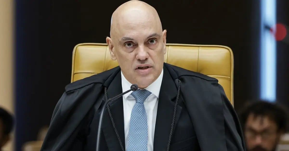 Ministro Alexandre de Moraes no plenario do Supremo Tribunal Federal