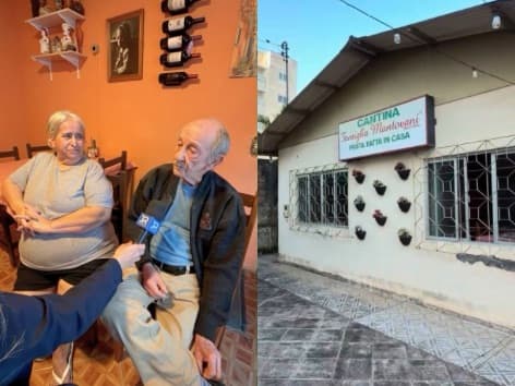 Aos 84 e 74 anos, casal cozinha sozinho todas as noites em cantina de Balneário Camboriú