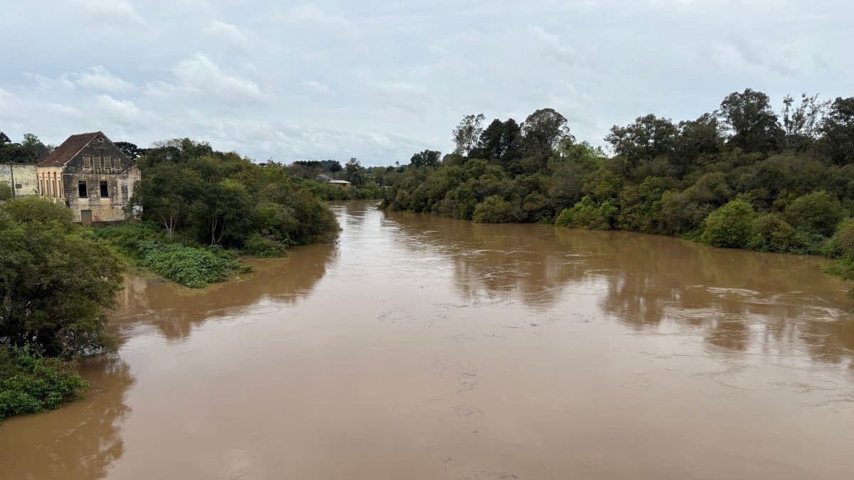 Cheia do Rio Negro avança e 12 famílias deixam casas em Mafra