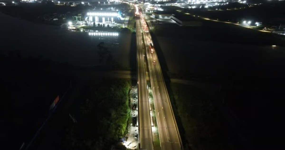 Obras na ponte sobre o Rio Itajaí-Açu alteram trânsito na BR-101