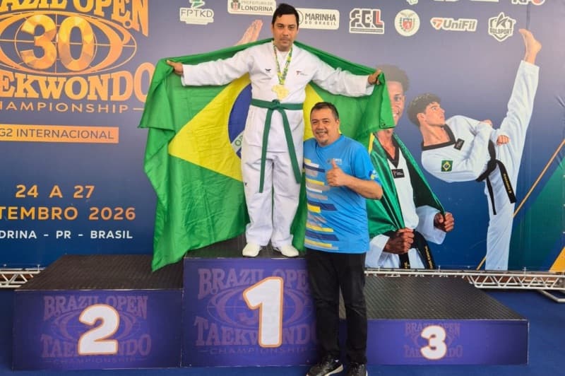 Paratleta de Itajaí vence Brasil Open após dois anos de treinos no taekwondo