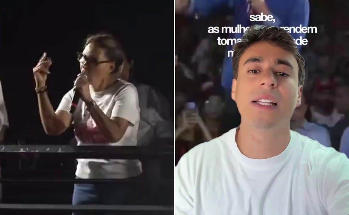 Janja chama Nikolas Ferreira de "piá de bosta" em ato de Lula em Salvador