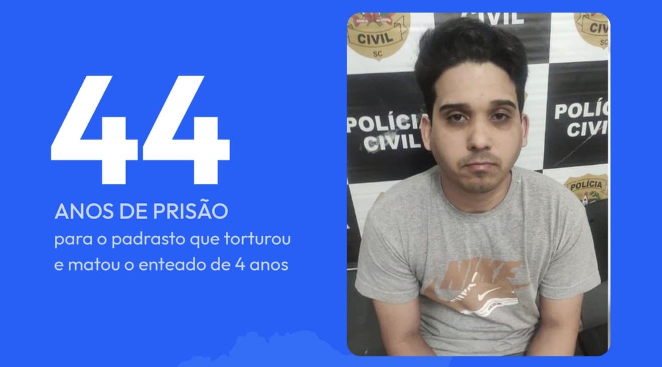 “Disse que a criança atrapalhava o namoro”: padrasto pega 44 anos por matar enteado em Florianópolis