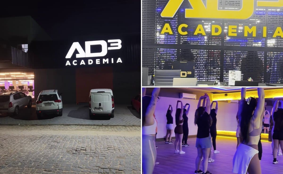 AD3 Academia reinaugura unidade de 1.800 m² com pilates, spinning e sala VIP em SC