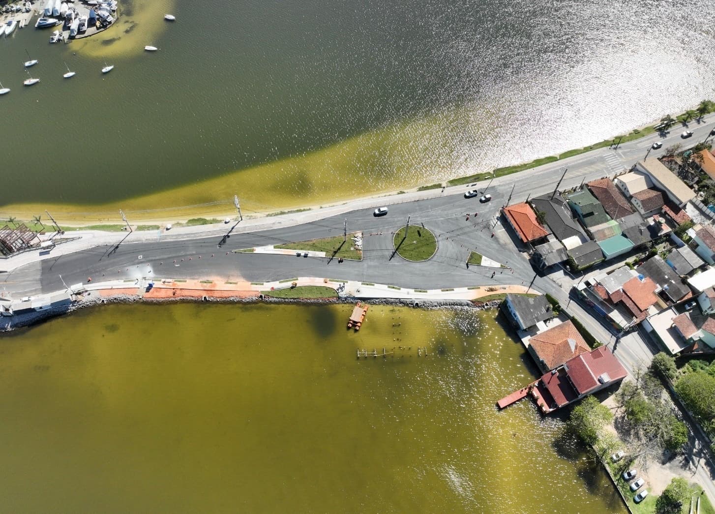 Nova rótula da Lagoa da Conceição é liberada para destravar um gargalo histórico do trânsito de Florianópolis