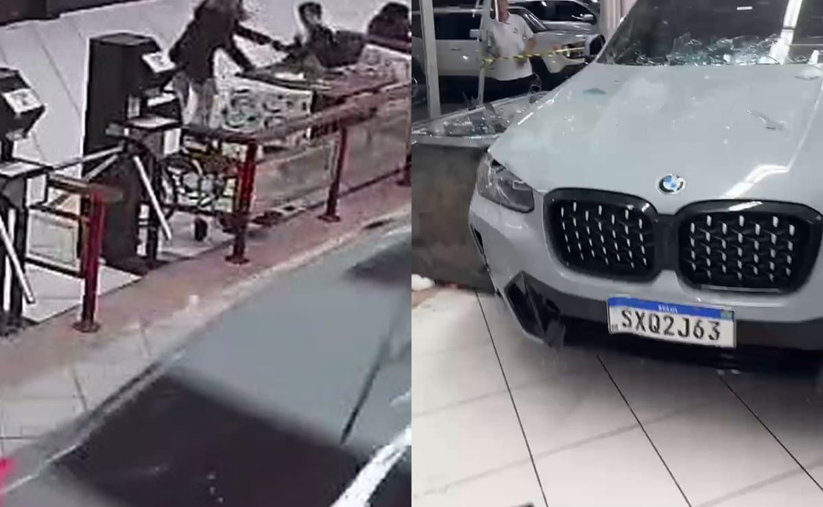 BMW invade o Sinuelo e passa ao lado de clientes em SC; motorista diz que o carro acelerou sozinho