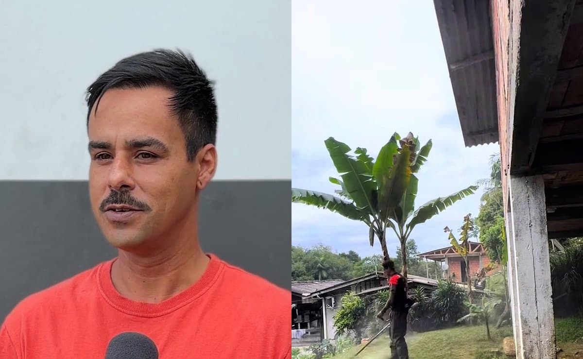 Homem roça de graça terrenos de quem não pode pagar em Blumenau: "vale muito mais do que dinheiro"