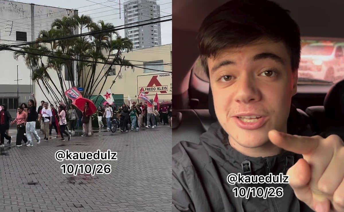 ‘Só uma CLT pra resolver’, diz jovem ao encontrar petistas em ato pela reeleição de Lula em Itajaí