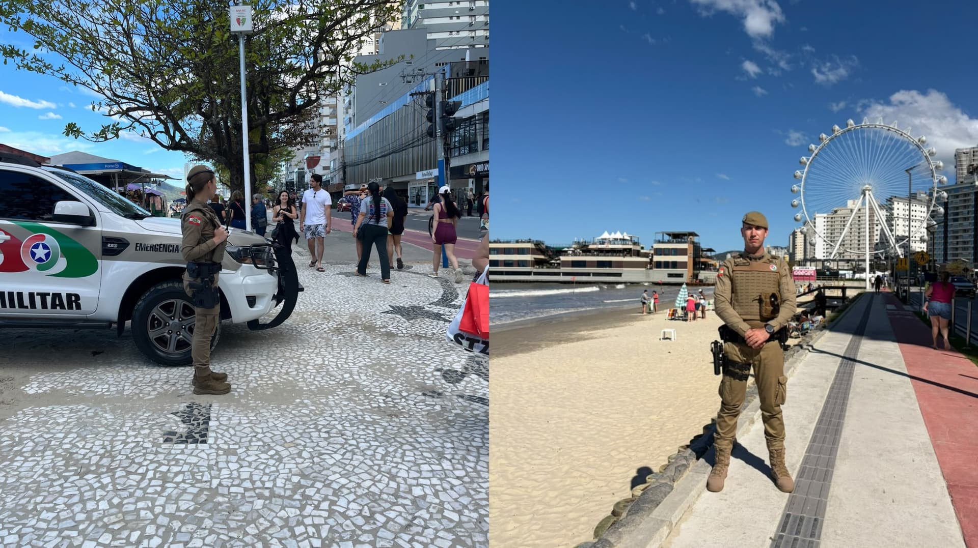Reforço policial tem prisão de foragido e recuperação de moto em Balneário Camboriú