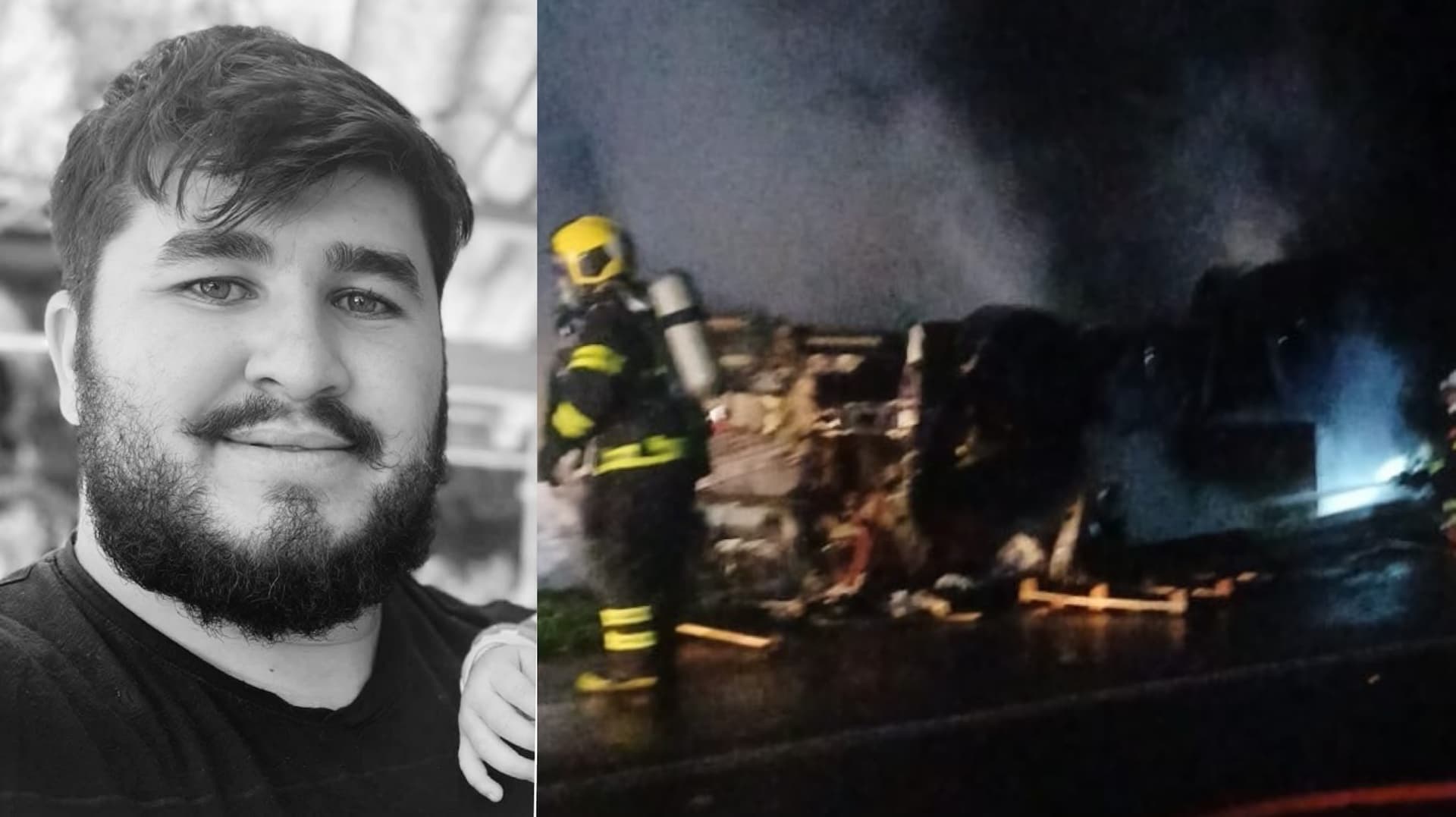 Motorista de 27 anos morre após caminhão capotar e pegar fogo na BR-280
