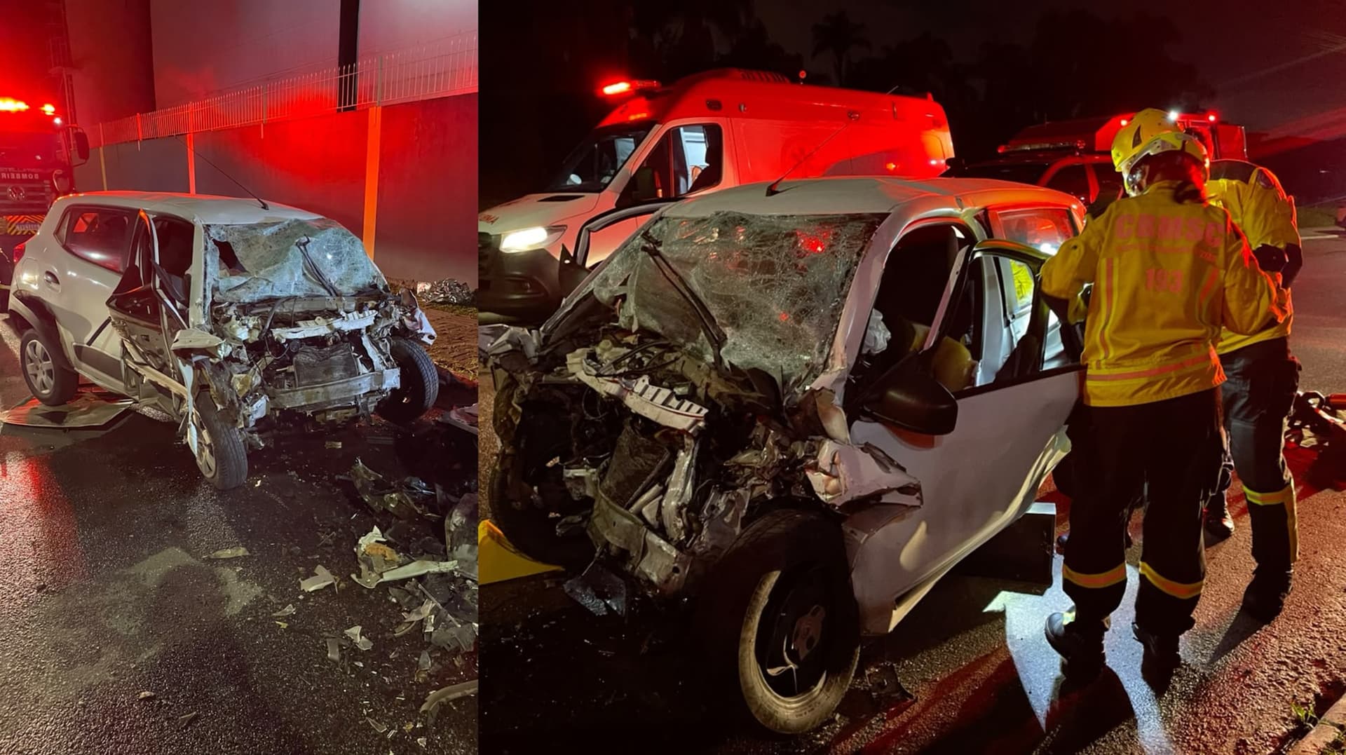 Motorista de 26 anos morre ao bater carro contra caminhão estacionado em Itajaí
