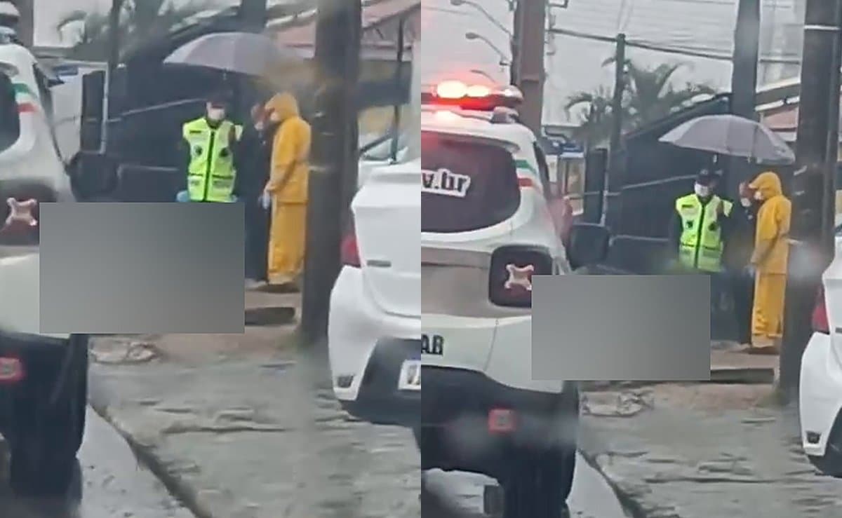 URGENTE: PMSC neutraliza homem que teria tentado entrar com faca em escola de Tijucas