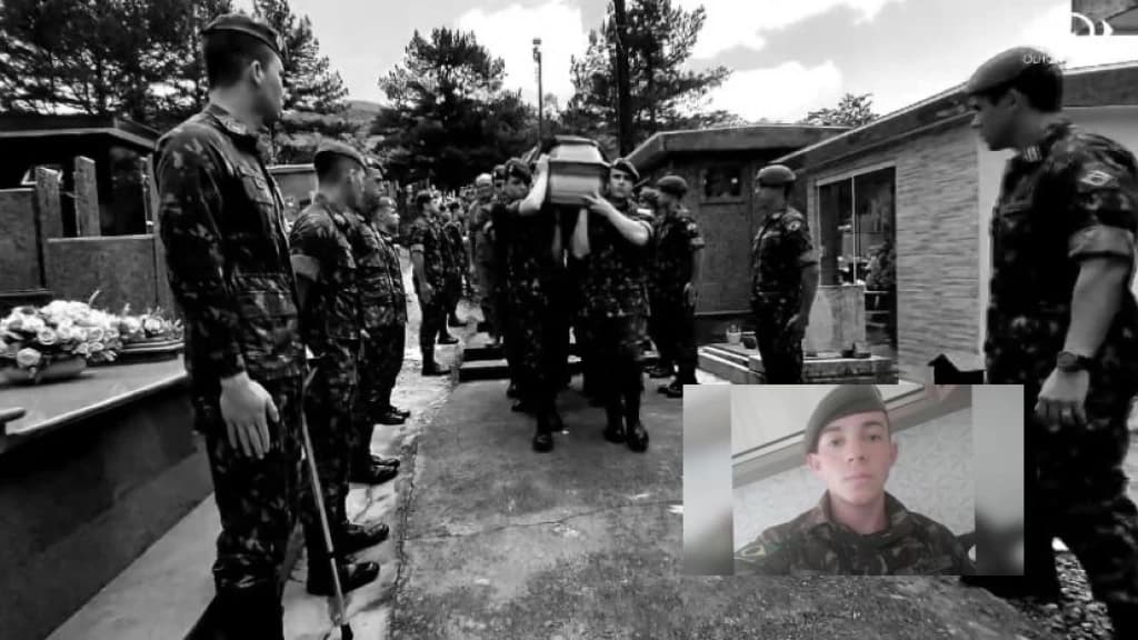 LUTO EM CANELINHA: Sepultamento de militar que morreu na BR-101 emociona
