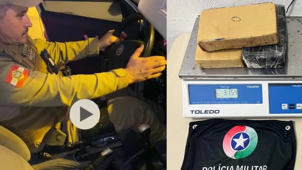 Casal “mula” do tráfico é preso com bebê de 4 meses no carro em Itapema