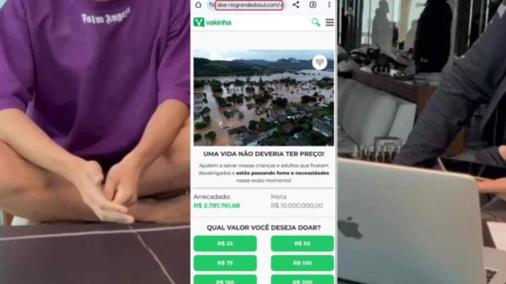 Rapaz de 16 anos desviou milhões de reais com “vakinhas fake” para vítimas das enchentes