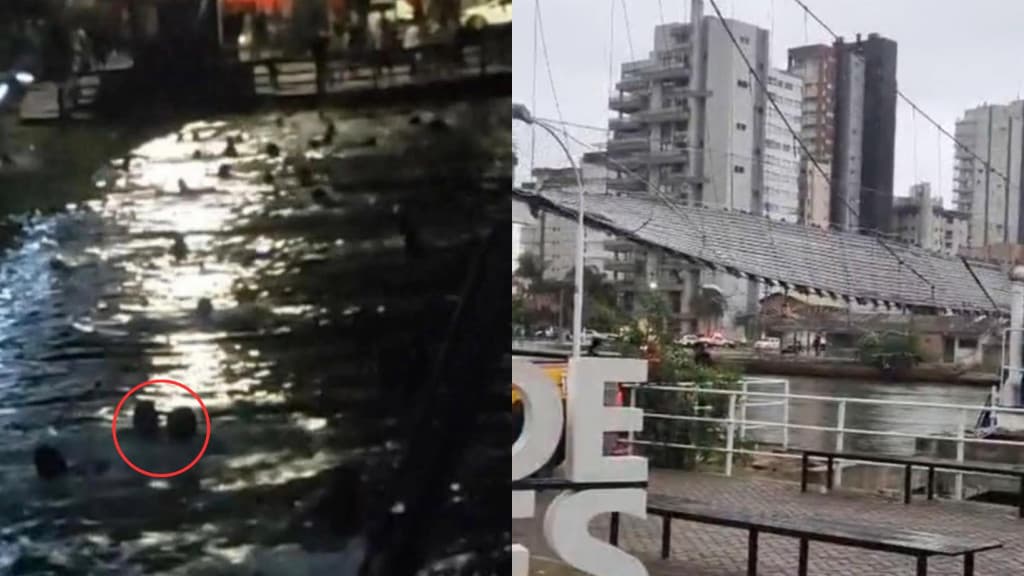 Tragédia no Carnaval: ponte arrebenta com dezenas de pessoas na divisa de SC e RS