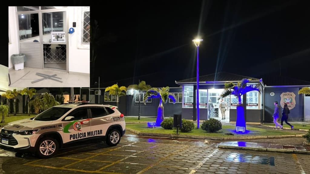 Delegacia é arrombada em Tijucas