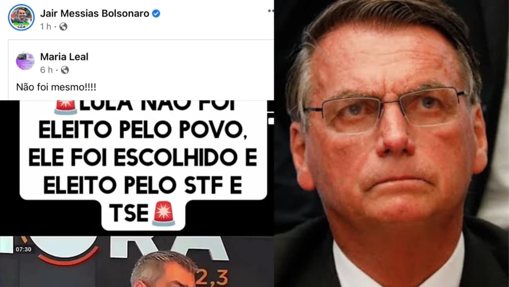 Bolsonaro compartilha vídeo em que procurador diz que Lula não foi eleito