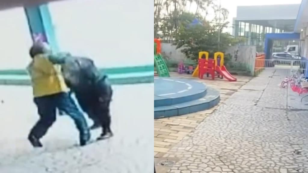 URGENTE: Bandido rende e atira contra vigilante de creche em Itajaí