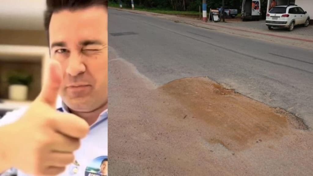 Asfalto “casca de ovo” coloca ex-prefeito de SJB no banco dos réus