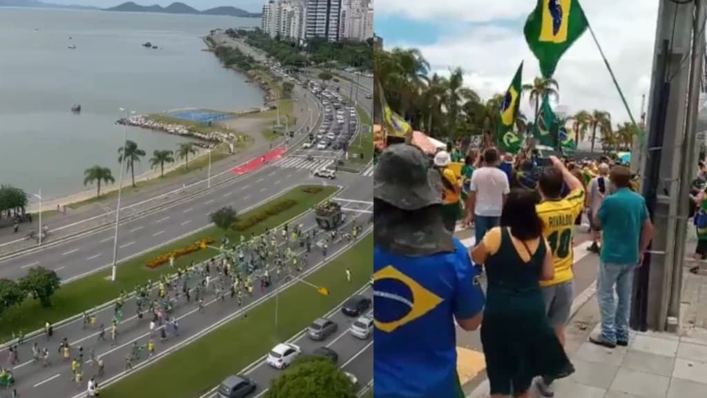 Manifestação contra Lula ganha força em Florianópolis neste domingo