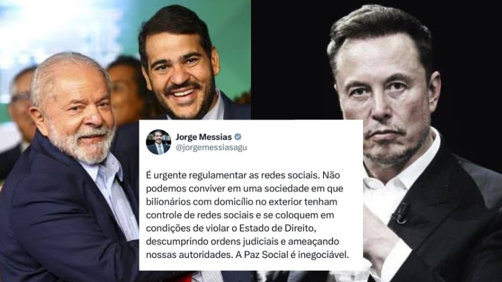 URGENTE: Ministro da AGU diz que Musk ameaça autoridades e que “Paz Social é inegociável”