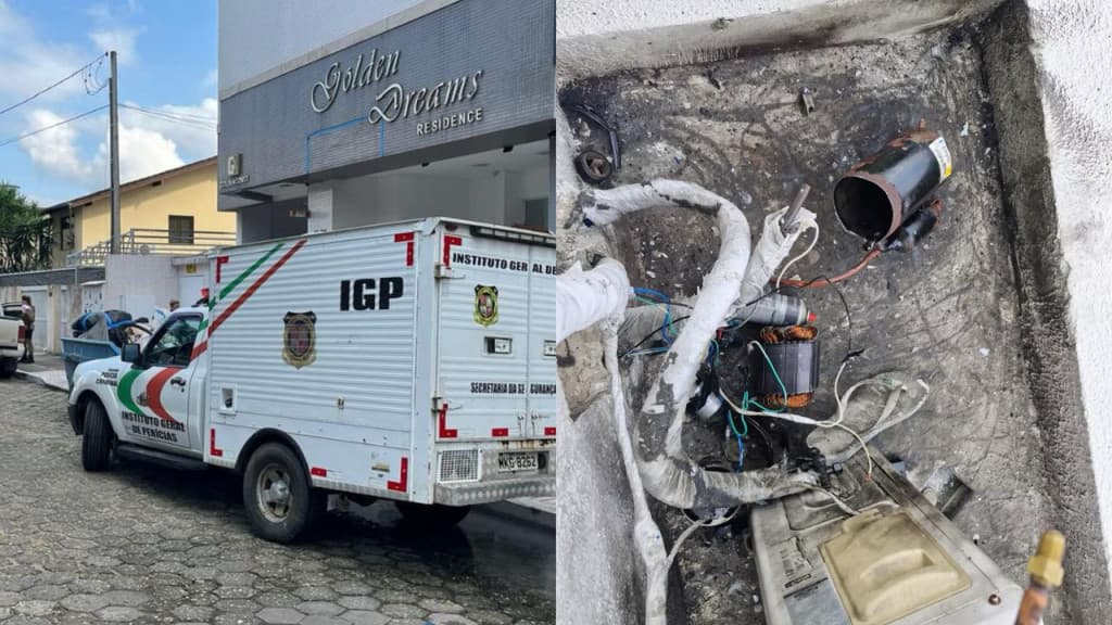 Jovem morre após compressor de ar-condicionado explodir, em Balneário Camboriú